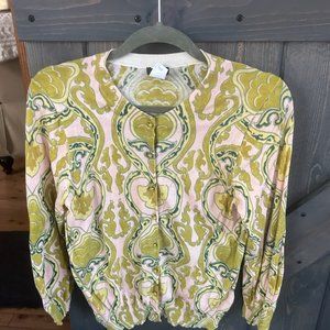 J Crew sweater size large, multi colors